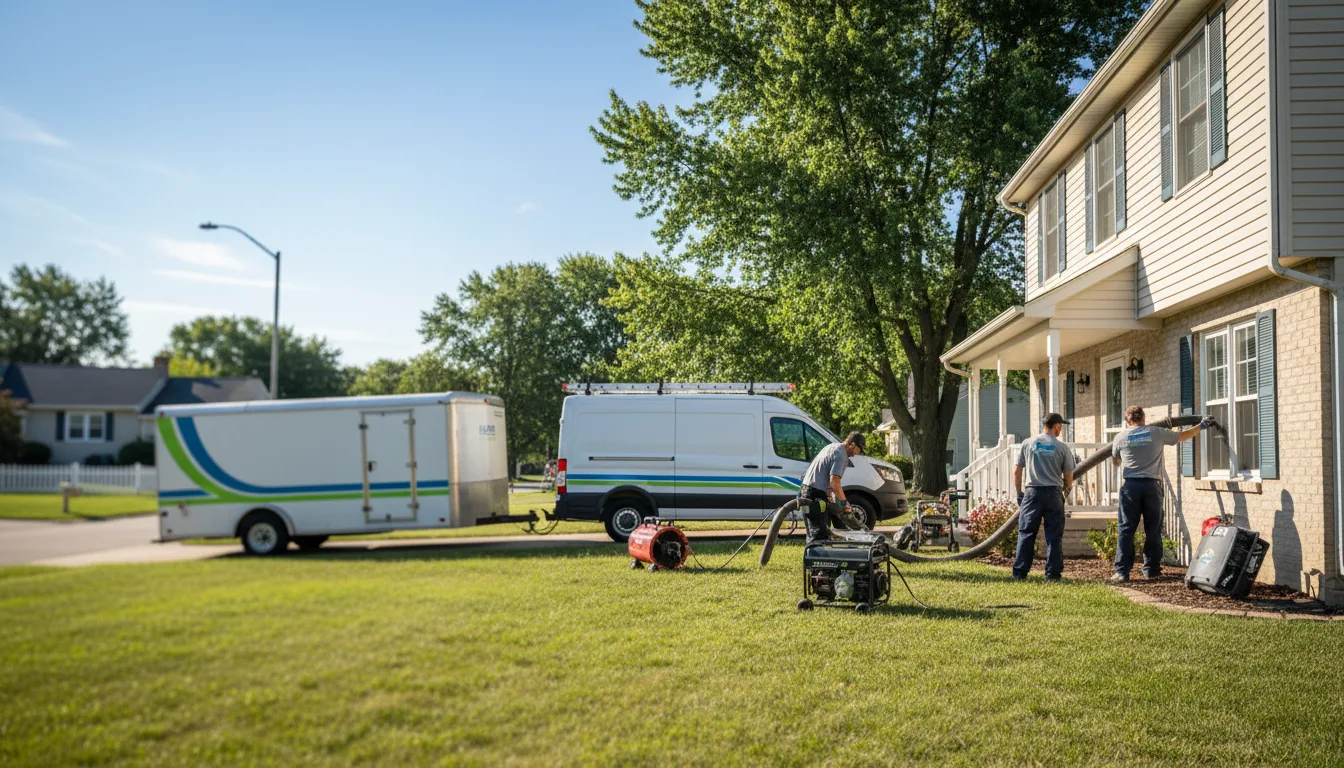 Flooded Basement Restoration And Cleanup With Repair in Burlington, WY near me